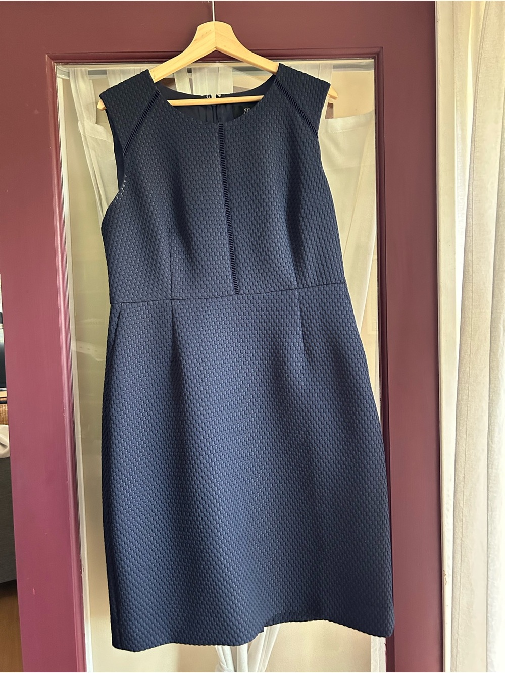 J. Crew Portfolio matelassé sheath dress
